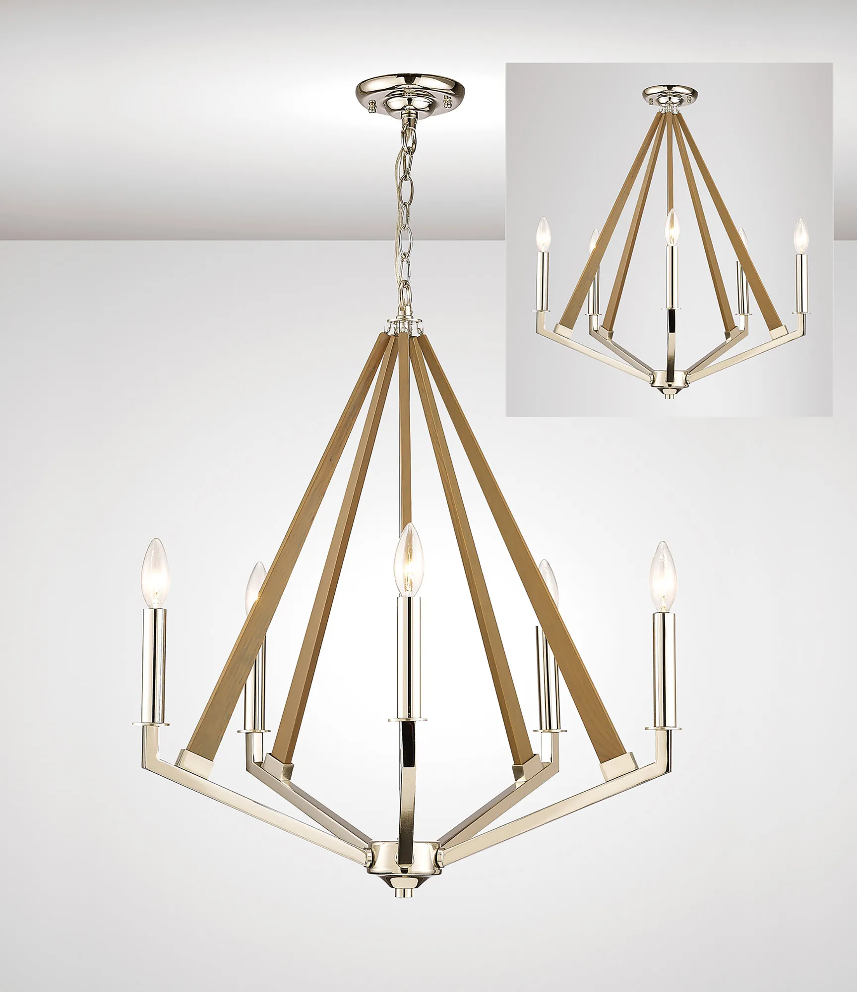 Hilton Pendant 5 Light IL31682  Diyas Hilton